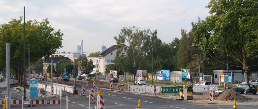 Friedberger Landstraße, Blick Richtung Stadt