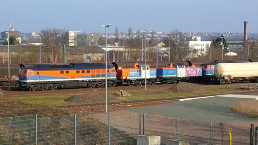 Lokomotiven der ehemaligen NBE in Frankfurt Ost