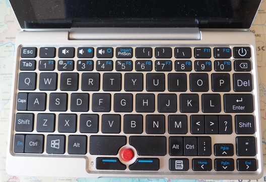 Die Tastatur des gpd mini