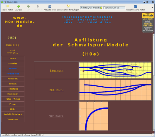 Homepage H0e-Module.de