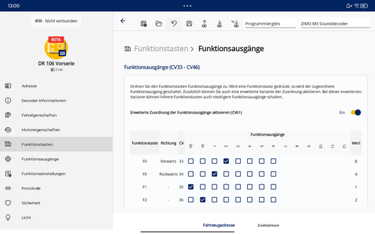 Einfacher Lichtumbau der BR 106 von Piko