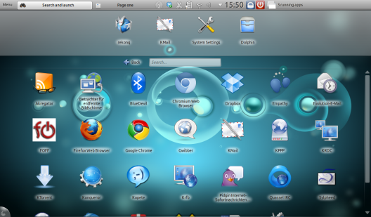 Die Netbook-Oberfläche von KDE